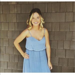 Alfred Angelo Dusty Blue Bridesmaid Dress